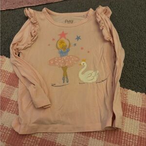 Little Sleepies Pink Ballerina Long Sleeve Tee